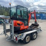 Kubota KX 019-4 + 3 Godets + Remorque – Mini-Pelle – 1,85T